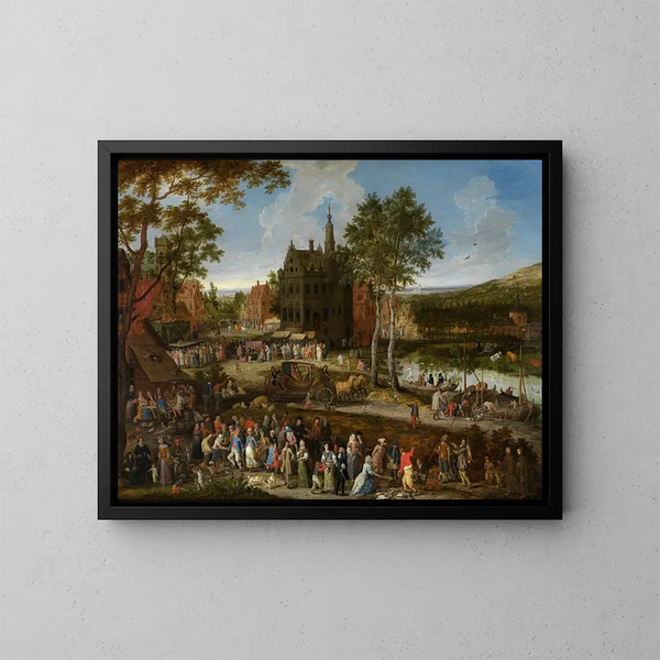 Kermesse flamande - Peeter Gijsels — kehystetty taideteos seinällä