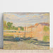 Maalauksen jäljennös Péniches au Bord de la Marne - Henri Lebasque