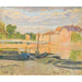 Maalauksen jäljennös Péniches au Bord de la Marne - Henri Lebasque
