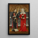 Pyhä Étienne ja Pyhä Maria Magdaleena - Pere Vall — kehystetty taideteos seinällä