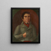 Male Portrait - Peregrin Beck — kehystetty taideteos seinällä