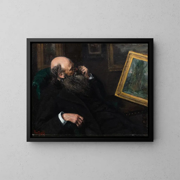 Le connaisseur d'art - Pericles Pantazis — kehystetty taideteos seinällä
