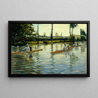 Reproduction tableau | Périssoires sur l'Yerres - Gustave Caillebotte | Poster - Toile - Aluminium