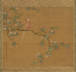 Perroquet sur une branche de poirier - Jin Zunnian