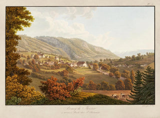Bourg de Moutier - Peter Birmann — näkymä teoksesta