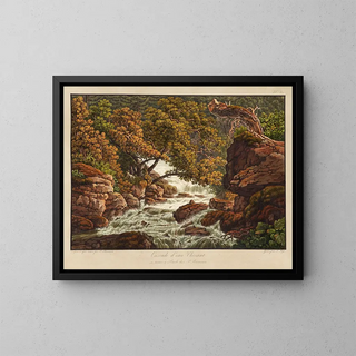 Cascade d'eau Chéret - Peter Birmann — kehystetty taideteos seinällä