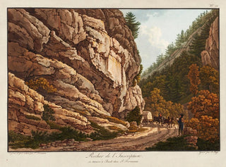 Rocher de l'Inscription - Peter Birmann — näkymä teoksesta