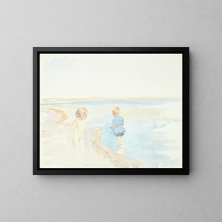 Brûlé sur la plage - Peter Hansen — kehystetty taideteos seinällä