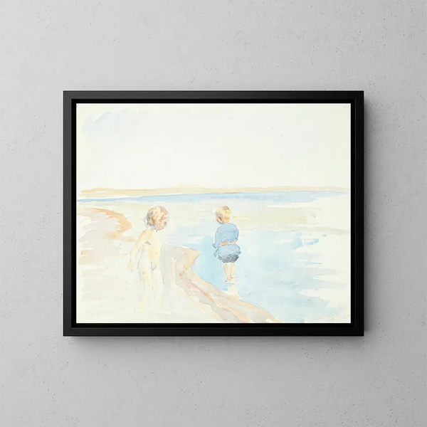Brûlé sur la plage - Peter Hansen — kehystetty taideteos seinällä
