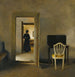 Sisämaalaus valkoisella tuolilla - Peter Ilsted — näkymä teoksesta