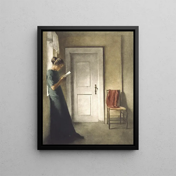 Peter Ilsted - Interir med et rdt sjal.webp