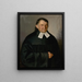 Portrait de Samuel Renss - Peter Michal Bohúň — kehystetty taideteos seinällä
