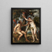 Adam et Ève - Peter Paul Rubens — kehystetty taideteos seinällä