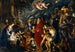 Itämaan tietäjien ylistys - Peter Paul Rubens — näkymä teoksesta