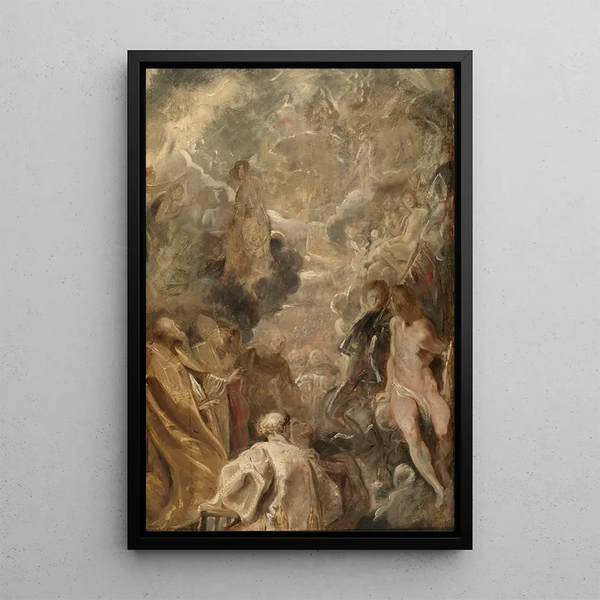 Kaikki pyhät - Peter Paul Rubens — kehystetty taideteos seinällä