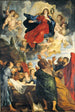 Marian taivaaseenastuminen - Peter Paul Rubens — näkymä teoksesta