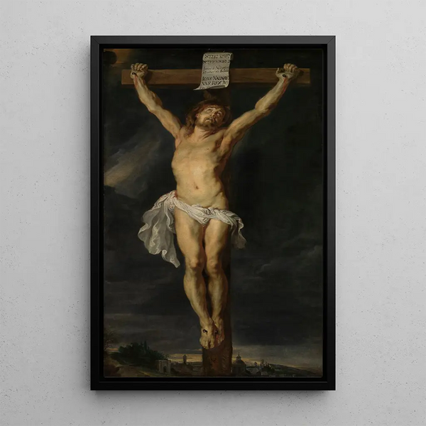 Kristus ristillä - Peter Paul Rubens — kehystetty taideteos seinällä