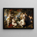 Diane ja Callisto - Peter Paul Rubens — kehystetty taideteos seinällä