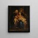 La Sainte Famille avec sainte Élisabeth et saint Jean - Peter Paul Rubens — kehystetty taideteos seinällä