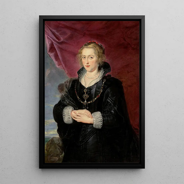 Naisen muotokuva - Peter Paul Rubens — kehystetty taideteos seinällä