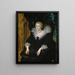 Portrait d'Anne d'Autriche - Peter Paul Rubens — kehystetty taideteos seinällä