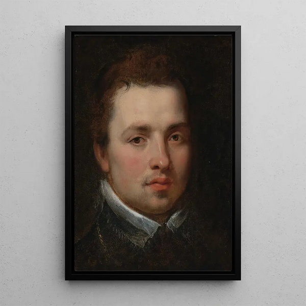 Nuoren miehen muotokuva - Peter Paul Rubens — kehystetty taideteos seinällä