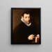 Portrait de Christoffel Plantin - Peter Paul Rubens — kehystetty taideteos seinällä