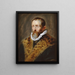 Portrait de Juste Lipse - Peter Paul Rubens — kehystetty taideteos seinällä