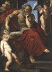 Pyhä Hieronymus erakkoluolassaan - Peter Paul Rubens — näkymä teoksesta