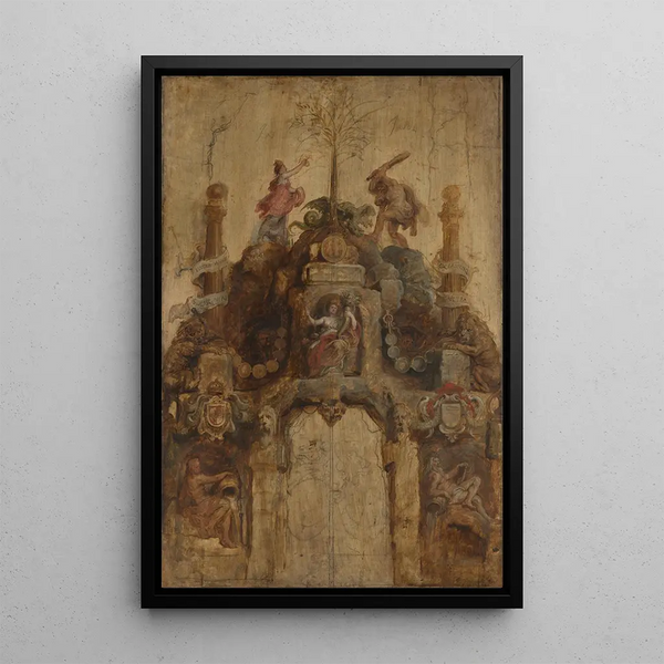 L'Arc de la Monnaie face - Peter Paul Rubens — kehystetty taideteos seinällä