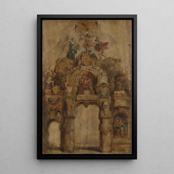 L'Arc de la Monnaie revers - Peter Paul Rubens — kehystetty taideteos seinällä