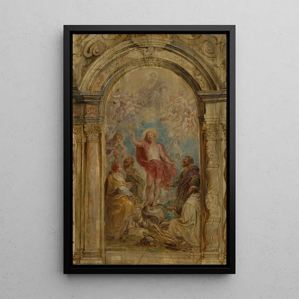 La Glorification de l'Eucharistie - Peter Paul Rubens — kehystetty taideteos seinällä
