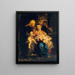 La Sainte Famille avec sainte Élisabeth et saint Jean - Peter Paul Rubens — kehystetty taideteos seinällä