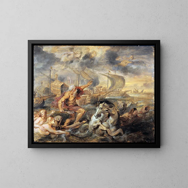 Le voyage du cardinal infant Ferdinand d'Espagne de Barcelone à Gênes en avril 1633 - Peter Paul Rubens — kehystetty taideteos seinällä