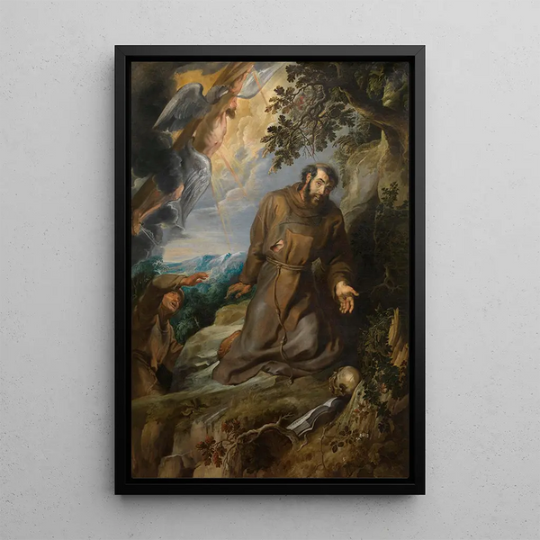 La Stigmatisation de Saint François d'Assise - Peter Paul Rubens — kehystetty taideteos seinällä