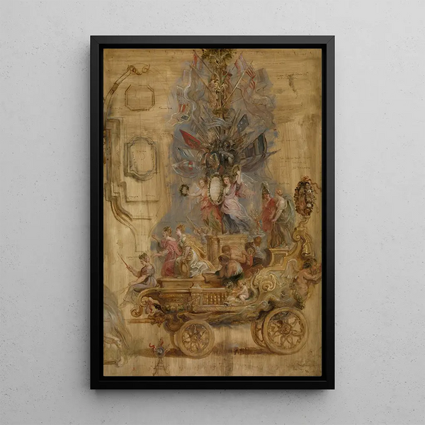 Char triomphal de Kallo - Peter Paul Rubens — kehystetty taideteos seinällä
