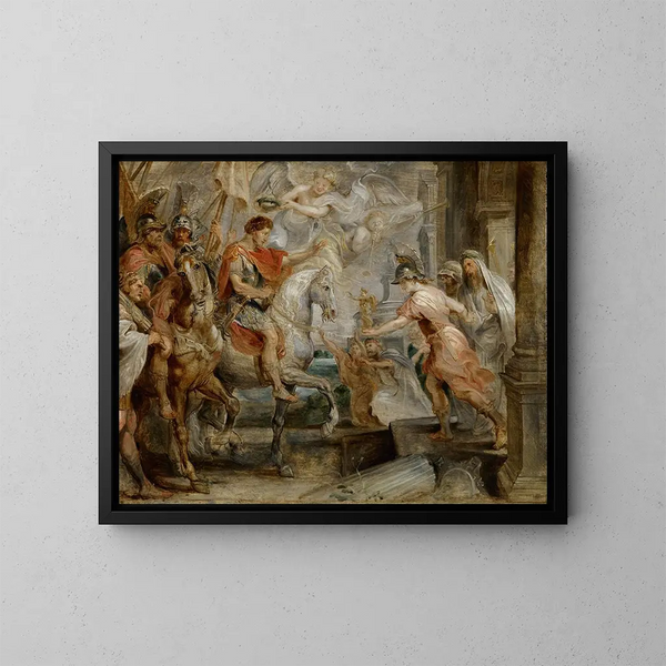 Entrée triomphale de Constantin à Rome - Peter Paul Rubens — kehystetty taideteos seinällä
