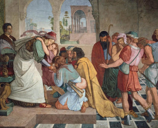Joseph se révèle à ses frères - Peter von Cornelius — näkymä teoksesta