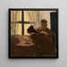 Pieni aamiaista ikkunan edessä - Édouard Vuillard — kehystetty taideteos seinällä