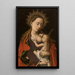 Madone - Petrus Christus — kehystetty taideteos seinällä