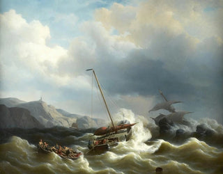 La fête de sauvetage - Petrus Johannes Schotel — näkymä teoksesta