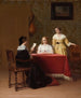 La leçon - Petrus Renier Hubertus Knarren — näkymä teoksesta