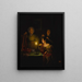 Avant le bal - Petrus van Schendel — kehystetty taideteos seinällä