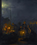 Marché hollandais au clair de lune - Petrus van Schendel — näkymä teoksesta