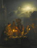 Marché nocturne néerlandais du Kaasmarkt Rotterdam - Petrus van Schendel — näkymä teoksesta