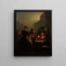 Marché aux poissons à l'église Saint-Jacques - Petrus van Schendel — kehystetty taideteos seinällä