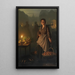 Marché à la chandelle - Petrus van Schendel — kehystetty taideteos seinällä