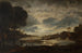 Maisemamaalaus kuunvalossa - Petrus van Schendel — näkymä teoksesta