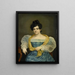 Portrait d'Adriana Johanna van Wijck épouse de Johannes Ploos van Amstel - Petrus van Schendel — kehystetty taideteos seinällä