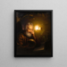 Saint Jérôme - Petrus van Schendel — kehystetty taideteos seinällä
